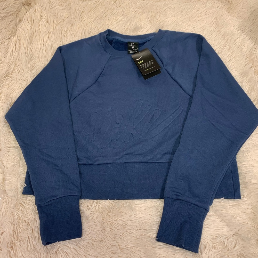 Nike Dri-fit blue sweater (med)